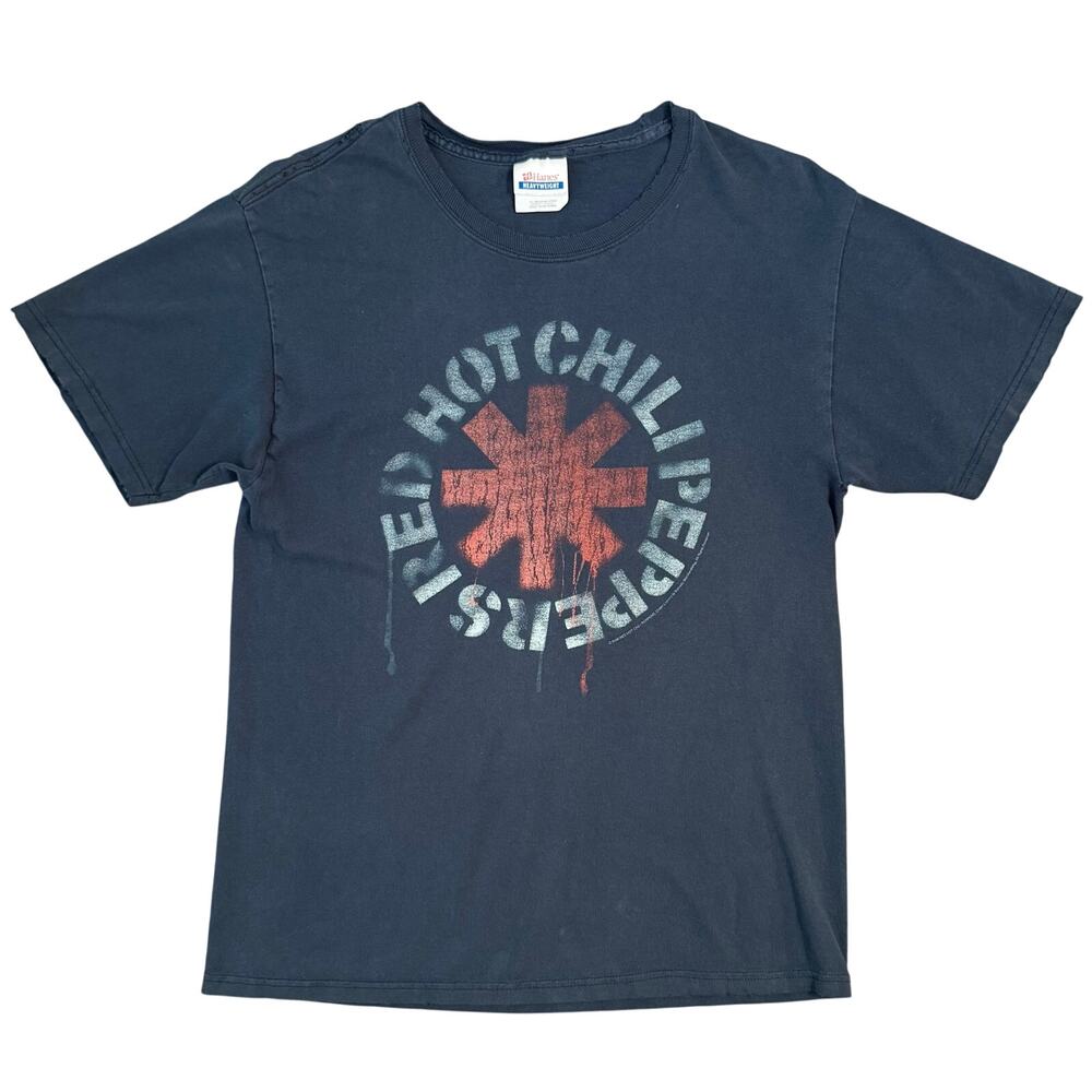 VTG Y2K Red Hot Chili Peppers Tee Distressed 2008 100% Cotton Gray Unisex Medium
